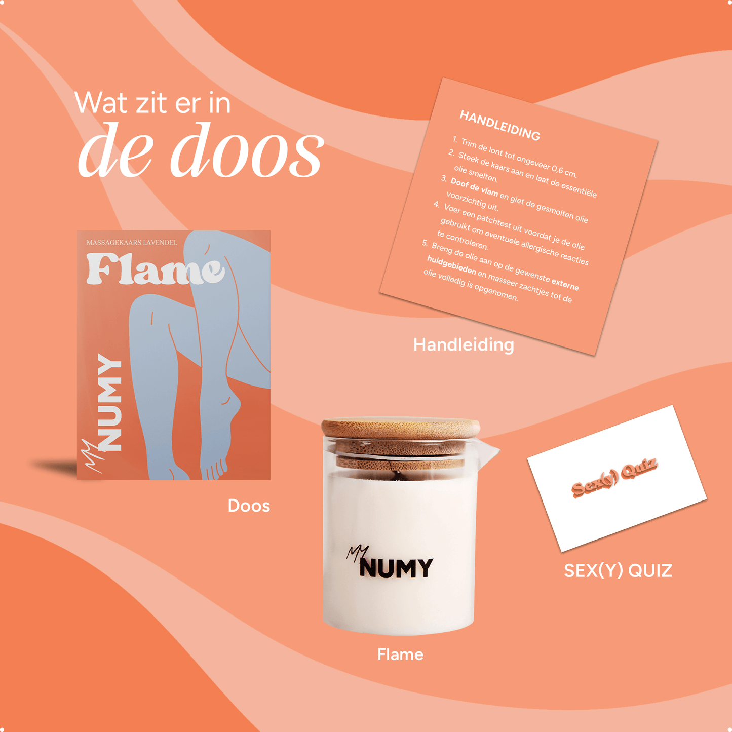 Massage Kaars – Flame - NUMY